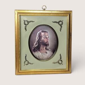 Vintage Turner Head of Christ Framed Print